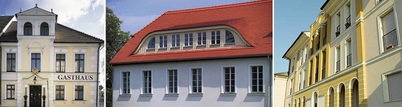 Wir renovieren Fassaden aller Art und Größe im Privat- und Gewerbebereich.
