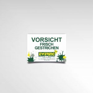 Frisch gestrichen Flyer Hinweis Ewering GmbH Information