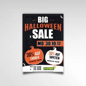 Halloween Sale Plakat Poster Ewering Raumdesign Printprodukt