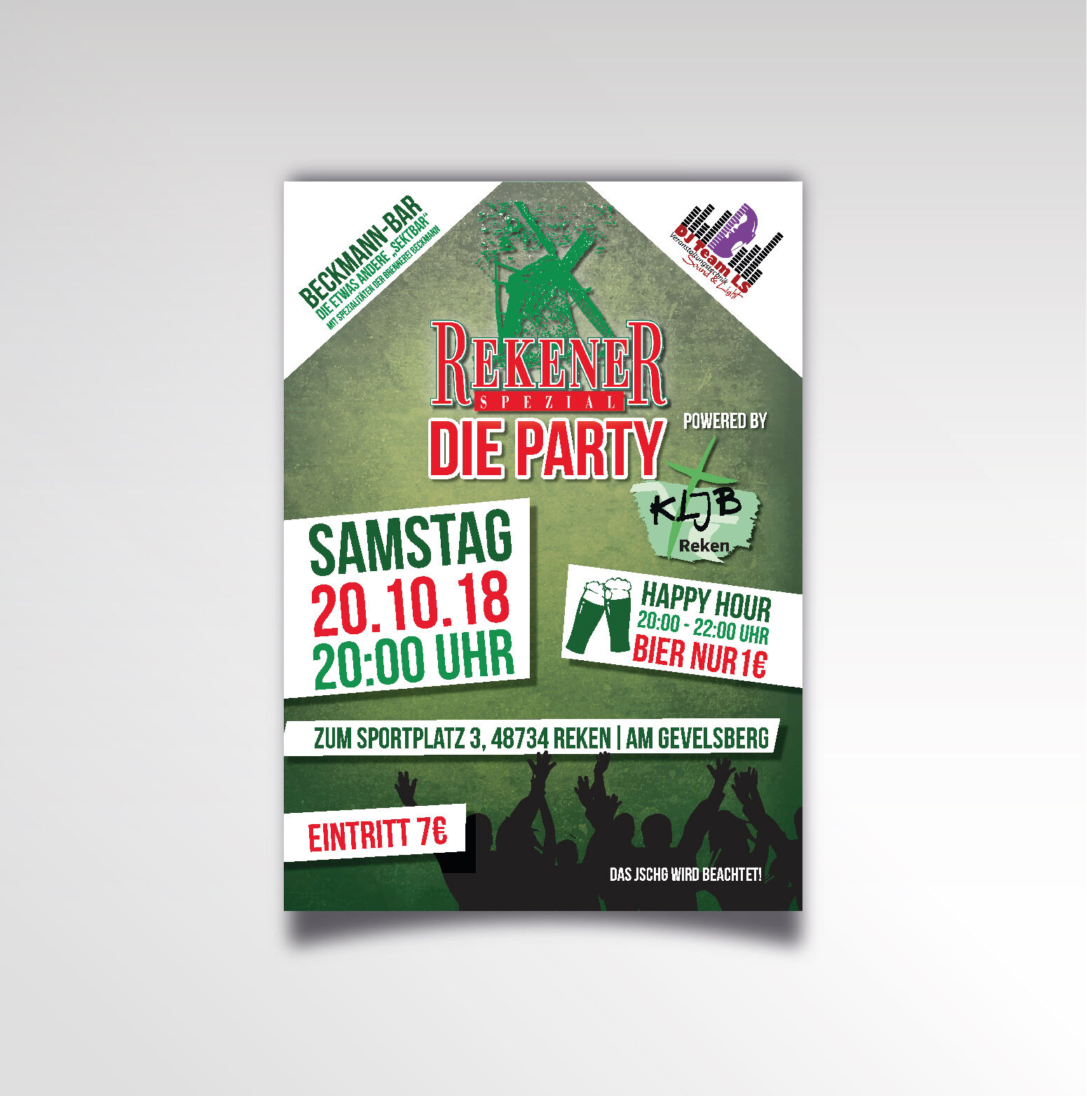 Rekner Spezial - Die Party Printprodukt Poster KLJB Reken Plakat