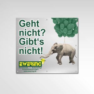 Gerüstbanner Werbemittel Printprodukt Banner Elefant Ewering Berlin GmbH