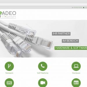 Responsive Webdesign Adeo-it.de Website Adeo IT-GmbH Startseite