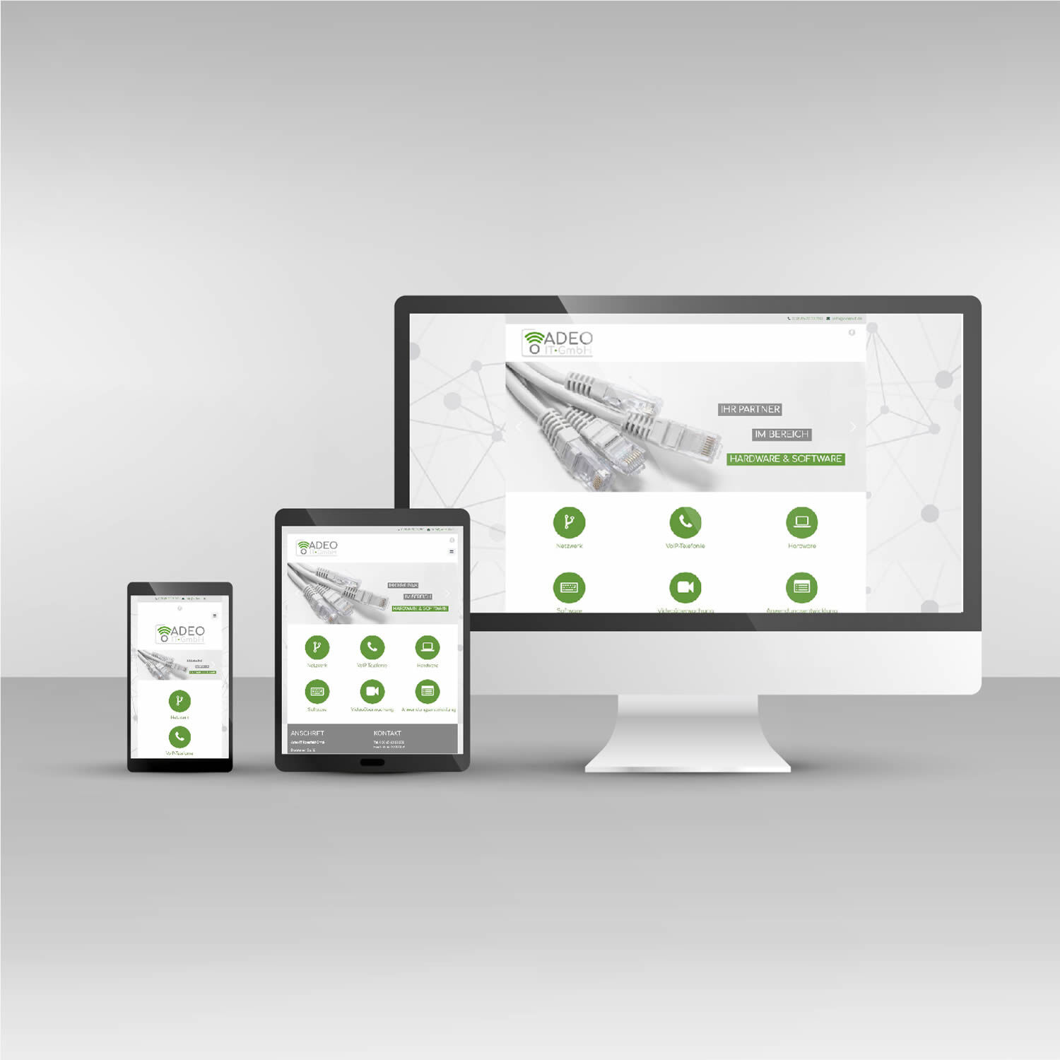 Webdesign responsive Adeo IT-GmbH Website adeo-it.de