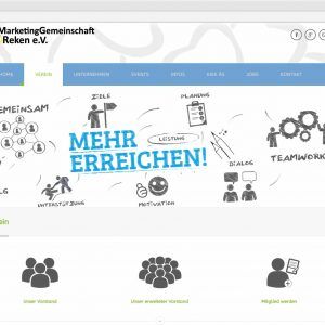 Infoseite Verein Webdesign Marketinggemeinschaft Reken Website mg-reken.de