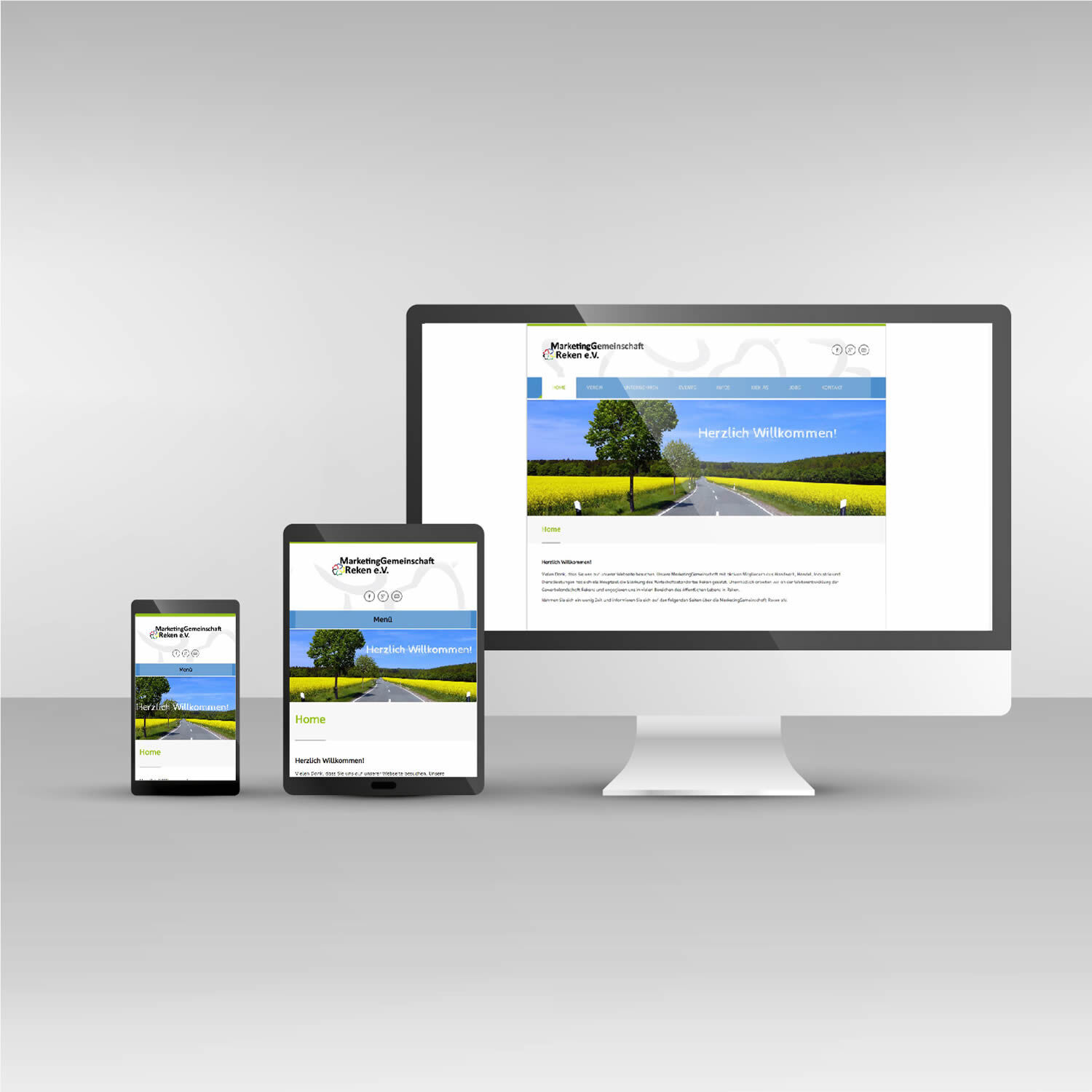 Marketinggemeinschaft Reken Website responsive Webdesign mg-reken.de
