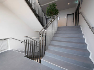 Treppenhaus Frescolori Putz Ewering