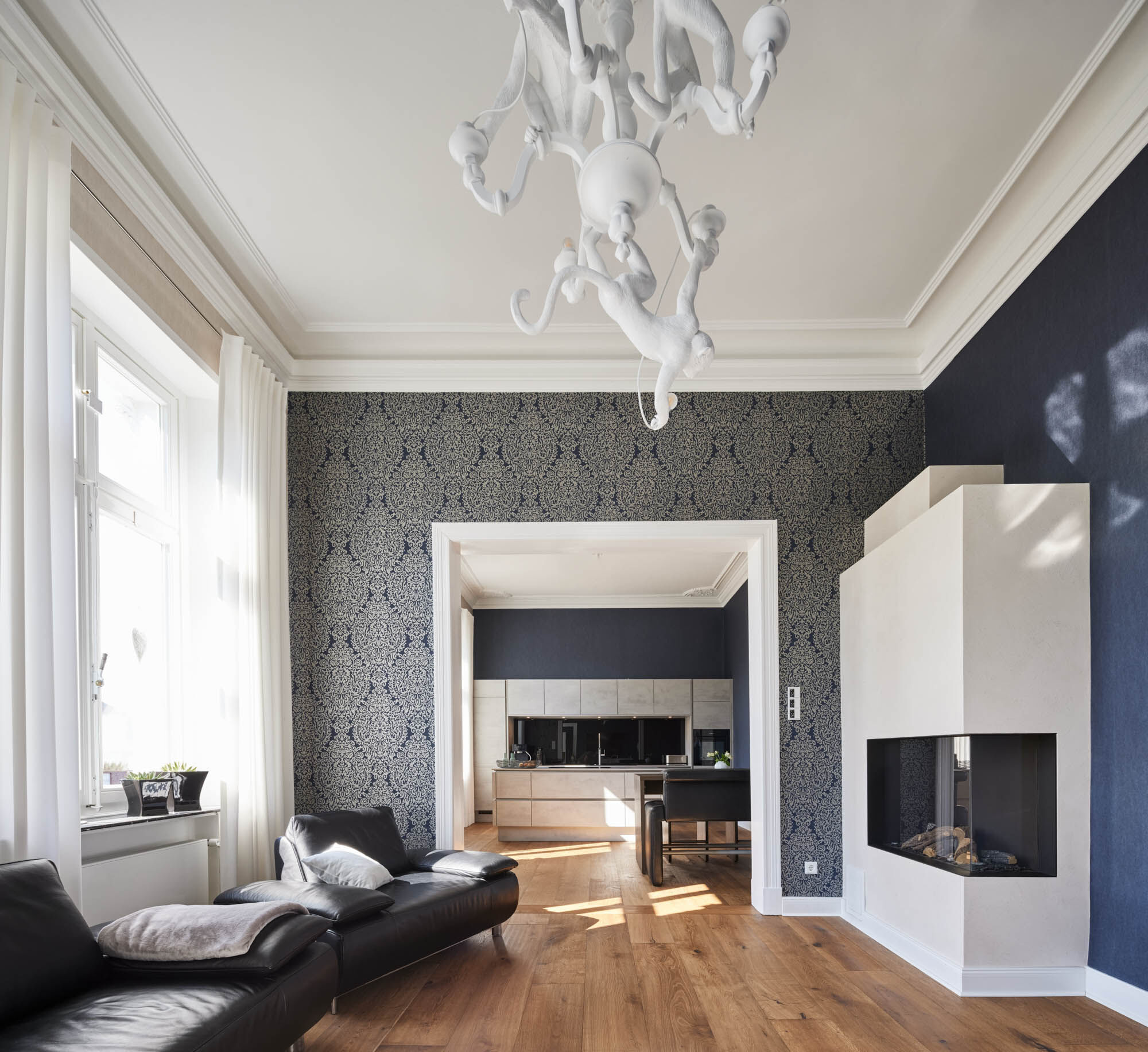 Barockes Wohnzimmer in der historischen Villa, Historische Villa Borken