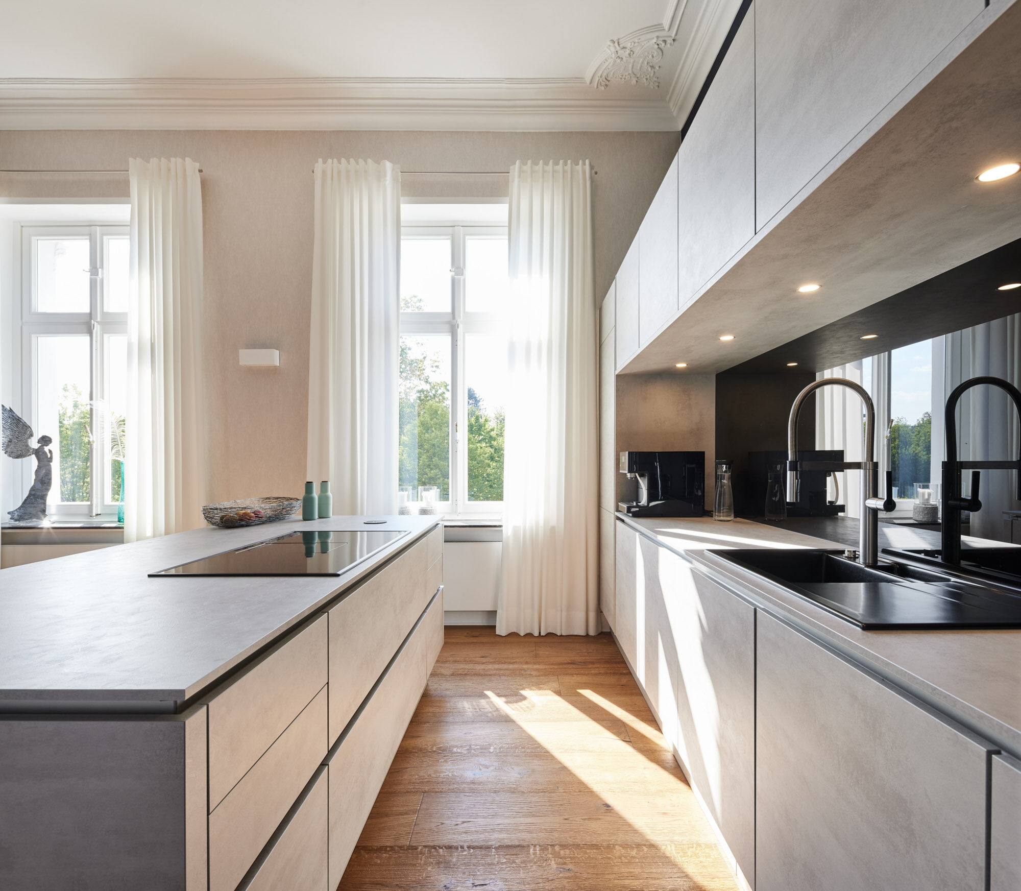 Moderne Küche in der historischen Villa, Historische Villa Borken