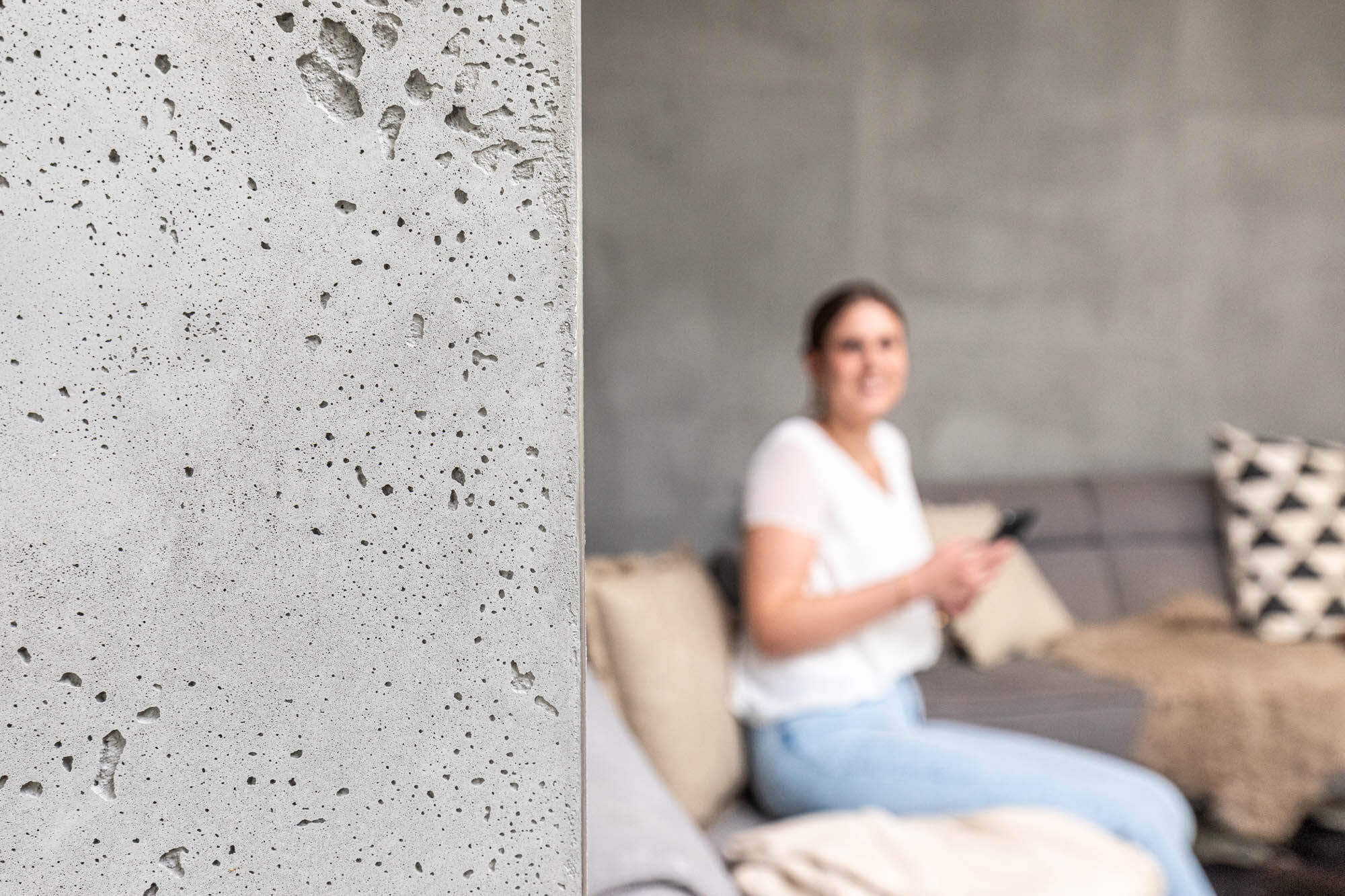 Frescolori-Putztechnik im Wohnhaus Heiden, Modernes Wohnhaus Heiden